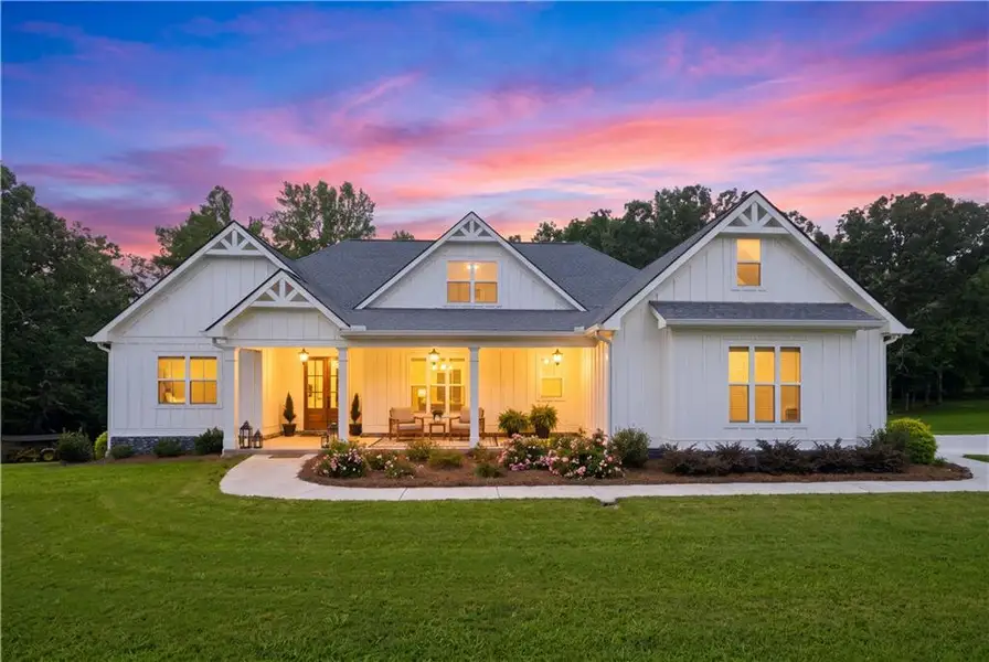 Front exterior of a new home in , Dawsonville, GA, highlighting curb appeal (Image 23).