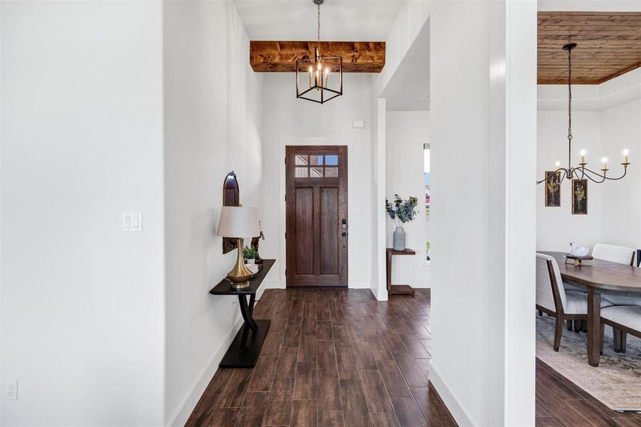Furnished interior view inside a new home in , Tolar (Image 9).