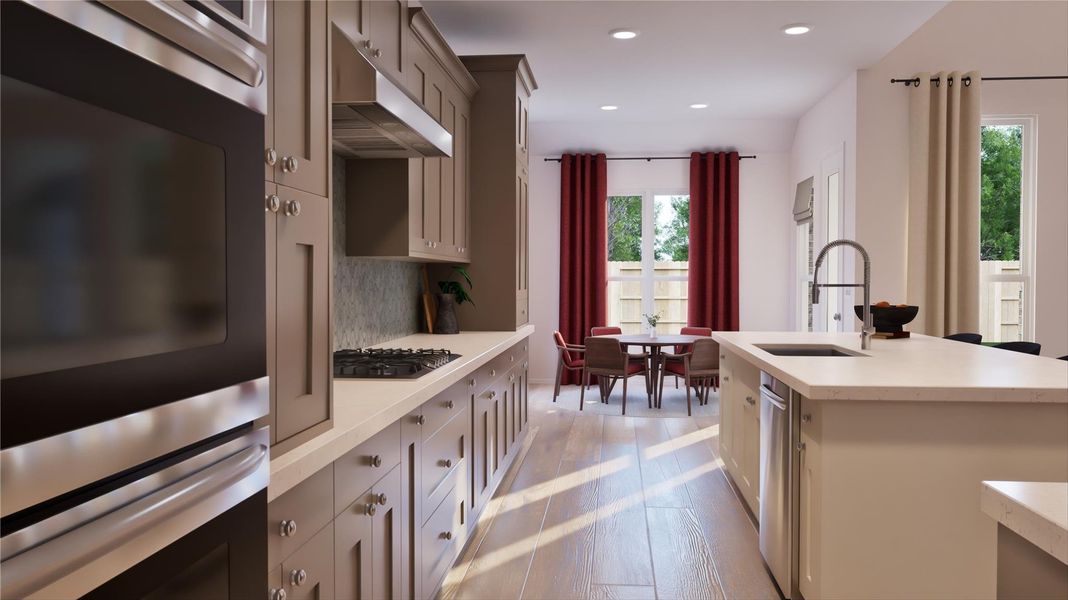 Furnished interior view inside a new home in Samara: Wentworth, League City (Image 31).