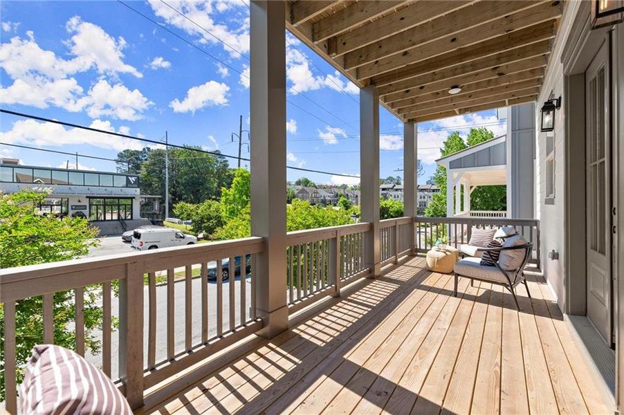 Exterior details and patio area of a home in West Town, Atlanta (Image 28). Exterior details and patio area of a home in West Town, Atlanta (Image 28).