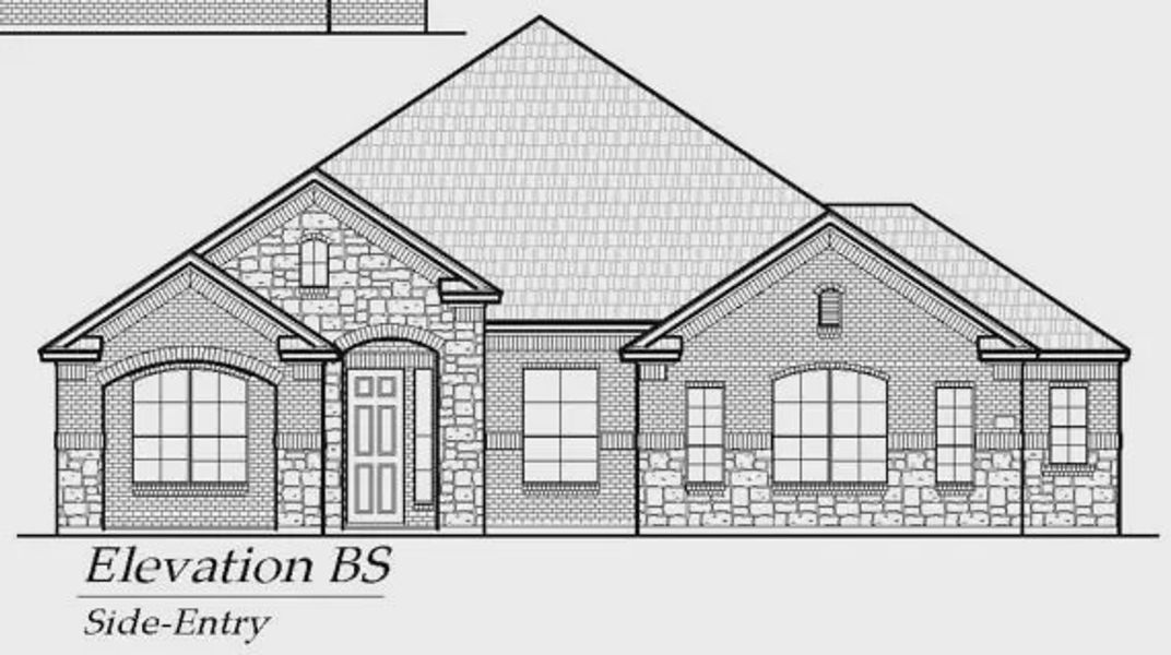 Exterior rendering of this home design in Lakeview Heights, Azle, TX (Image 20).