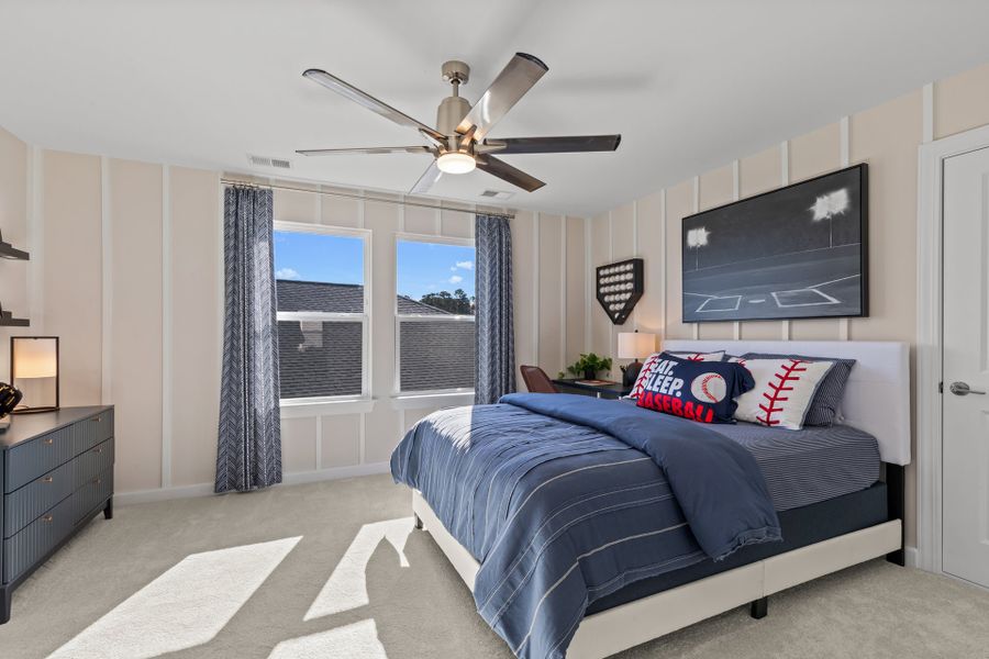 Representative furnished interior of a home built from the The Longboard by Chesapeake Homes in Coastal Club of the Carolinas, Calabash (Image 28).