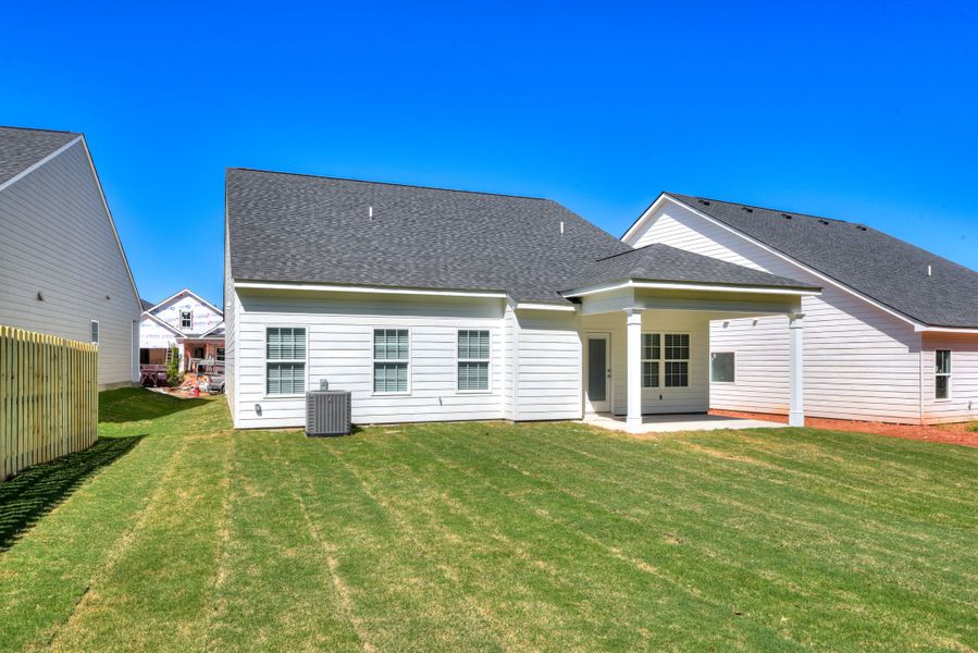 Exterior details and patio area of a home in The Sanctuary, Aiken (Image 18). Exterior details and patio area of a home in The Sanctuary, Aiken (Image 18).