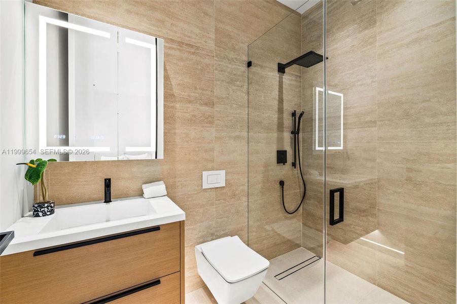 Furnished interior view inside a new home in , Miami Beach (Image 8). Furnished interior view inside a new home in , Miami Beach (Image 8).