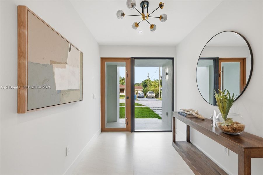 Furnished interior view inside a new home in , Miami (Image 6).