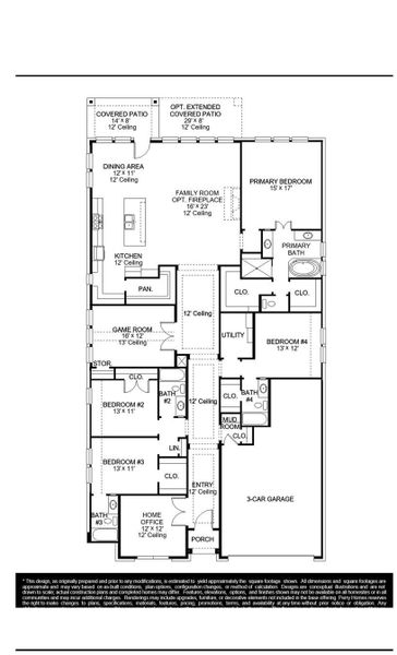 2D floor plan layout of this home in Sienna, Missouri City, TX (Image 2). 2D floor plan layout of this home in Sienna, Missouri City, TX (Image 2).