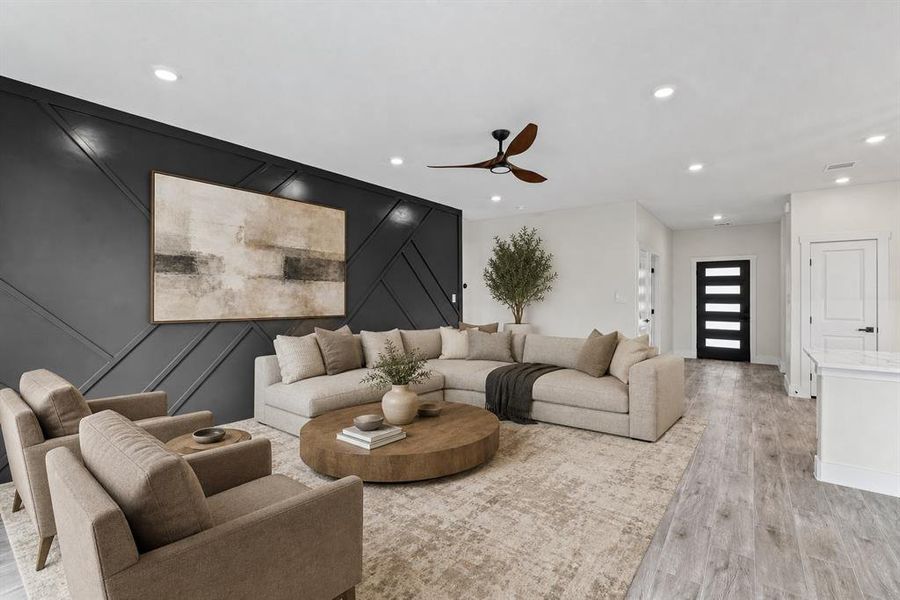 Furnished interior view inside a new home in , Granbury (Image 18).