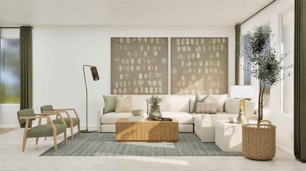 Furnished interior view inside a new home in Elm Creek, Elgin (Image 14).