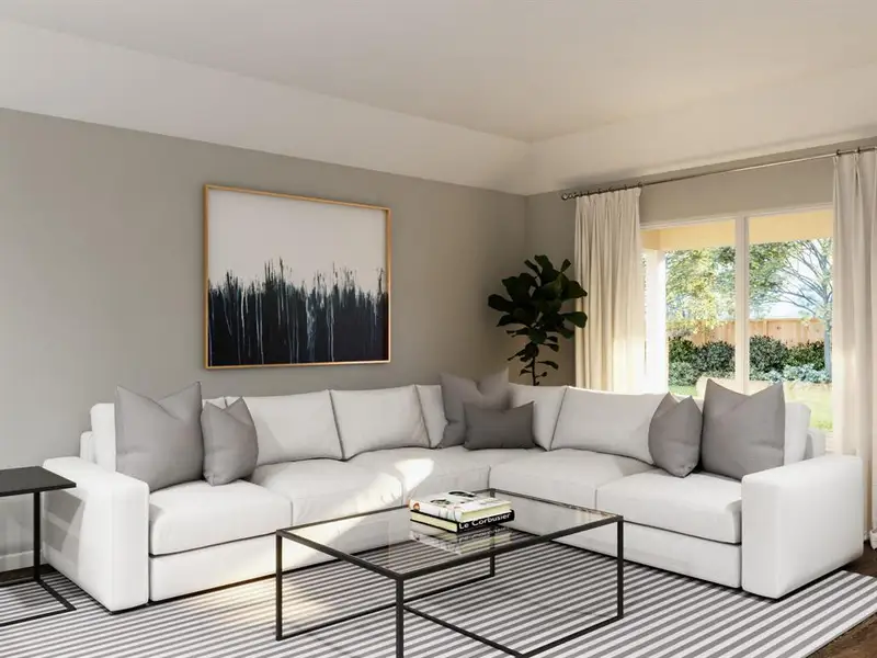 Furnished interior view inside a new home in Deer Creek, Crowley (Image 10).
