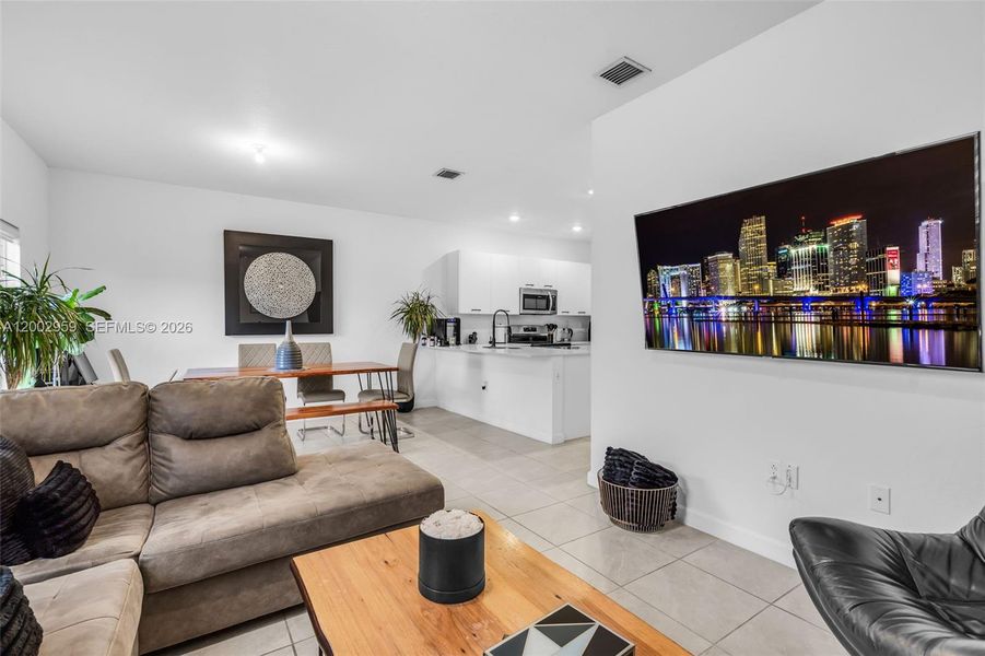 Furnished interior view inside a new home in , Miami (Image 5).