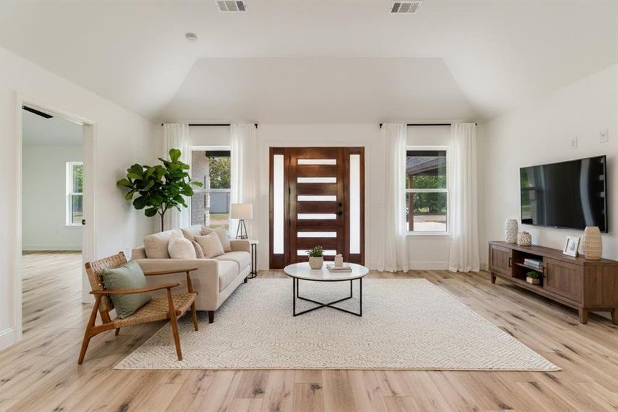 Furnished interior view inside a new home in , Roxton (Image 10).