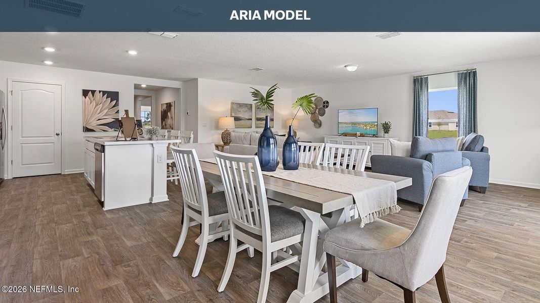 Furnished interior view inside a new home in The Arbors, Jacksonville (Image 14). Furnished interior view inside a new home in The Arbors, Jacksonville (Image 14).