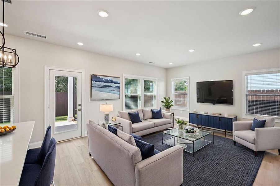 Furnished interior view inside a new home in Hemingway - Reserve Series, Cumming (Image 6).