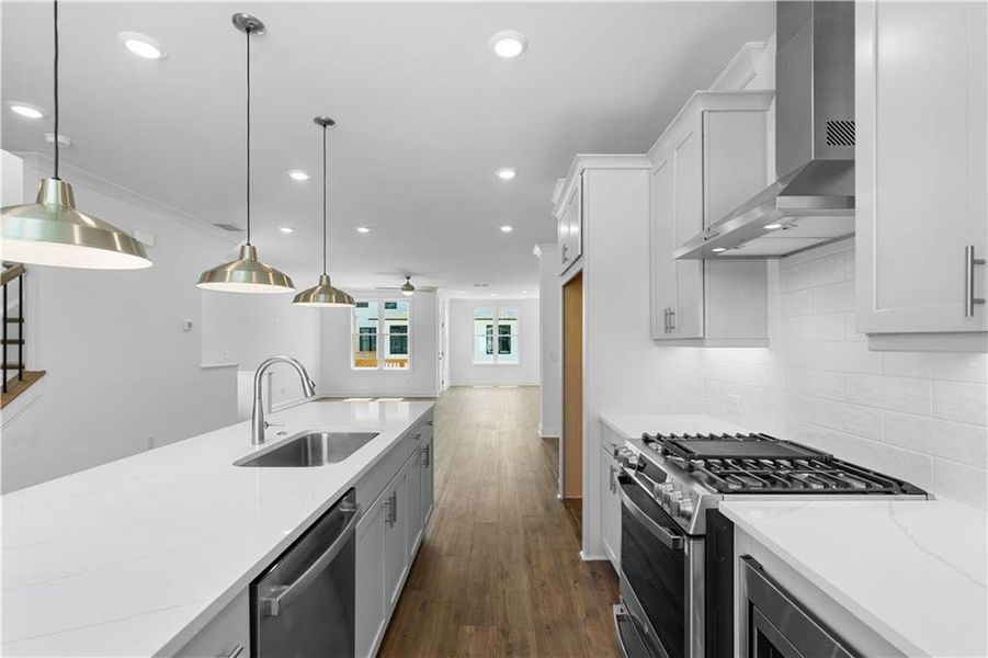 Furnished interior view inside a new home in Millcroft Townhomes, Buford (Image 11).