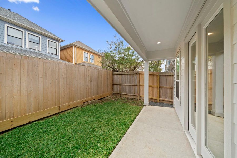 Exterior details and patio area of a home in , Houston (Image 15). Exterior details and patio area of a home in , Houston (Image 15).