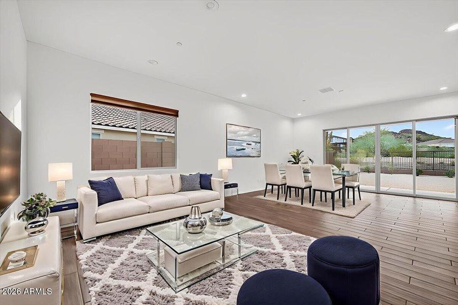 Great room staged Great room staged