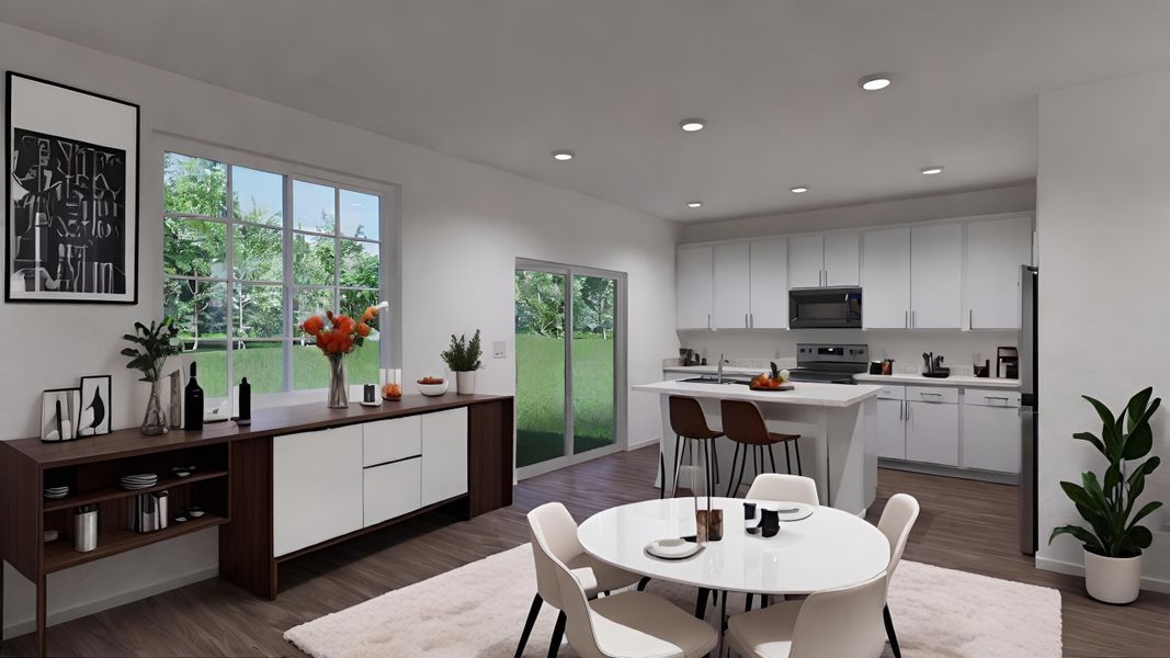 Furnished interior view inside a new home in Green Valley Ranch, Aurora (Image 6).