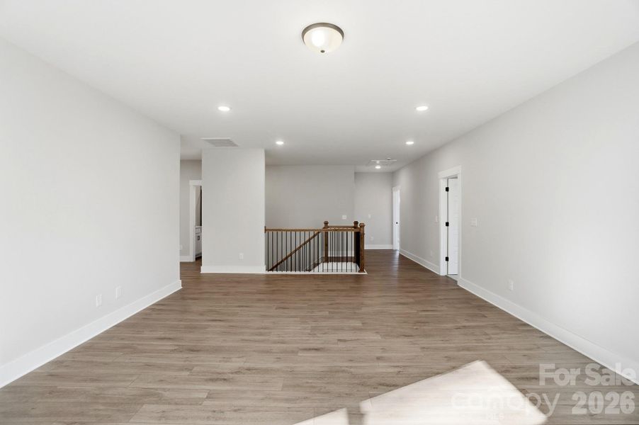 Upstairs loft with EVP flooring