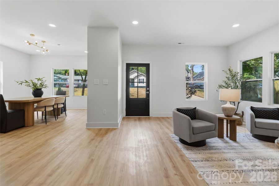 Furnished interior view inside a new home in , Charlotte (Image 37).