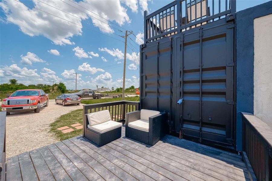 Downstairs patio/deck