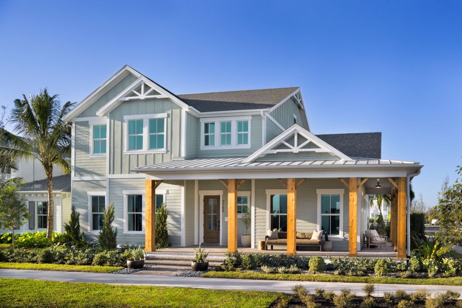Representative exterior photo of a completed home built from the Montauk by Mattamy Homes in Newfield, Palm City, FL (Image 21).