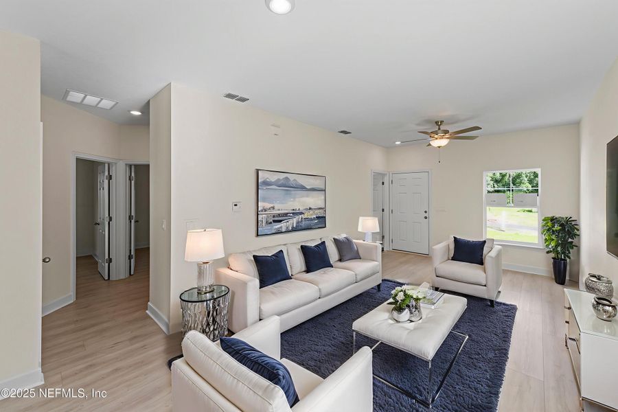 Furnished interior view inside a new home in , Jacksonville (Image 13).