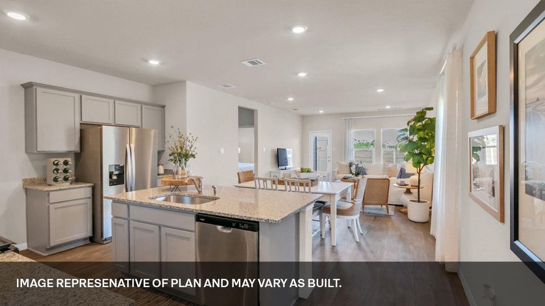 Furnished interior view inside a new home in Southgrove, Kyle (Image 10).