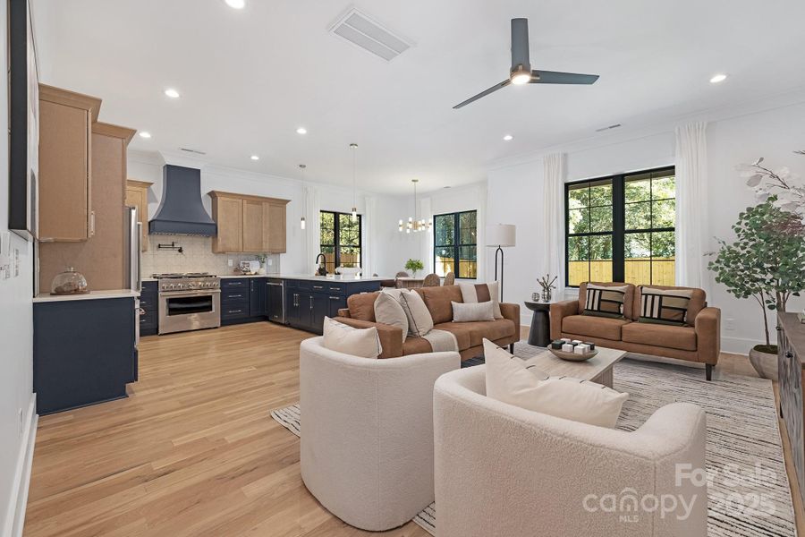 Furnished interior view inside a new home in , Charlotte (Image 12).