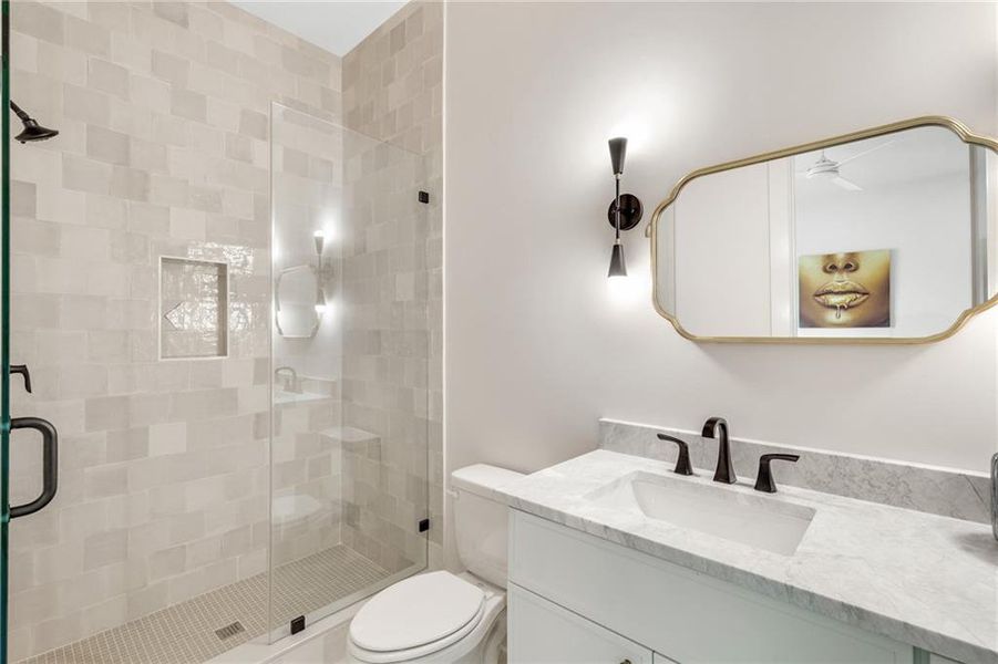 Furnished interior view inside a new home in , Atlanta (Image 30).