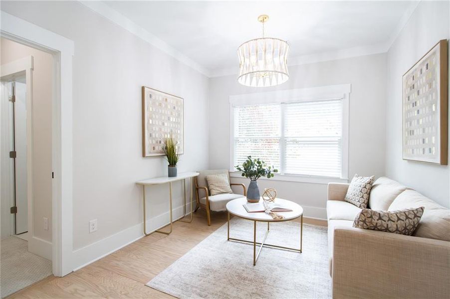 Furnished interior view inside a new home in , Atlanta (Image 14).
