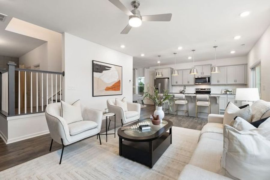 Representative furnished interior of a home built from the Shepherd by True Homes in Benson Village, Benson (Image 11).