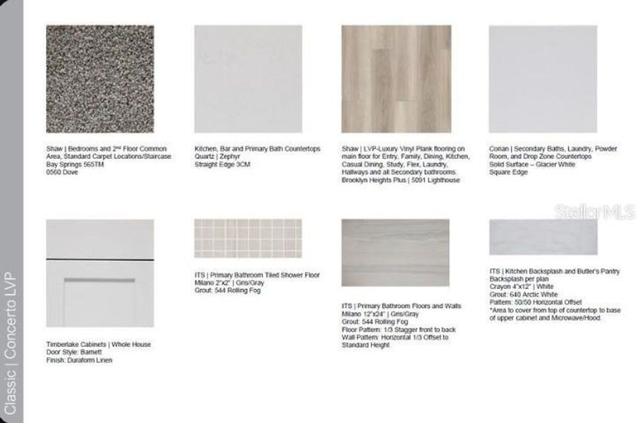 Sample of building materials used in homes in Center Lake Ranch Community Group Page, St. Cloud (Image 22).