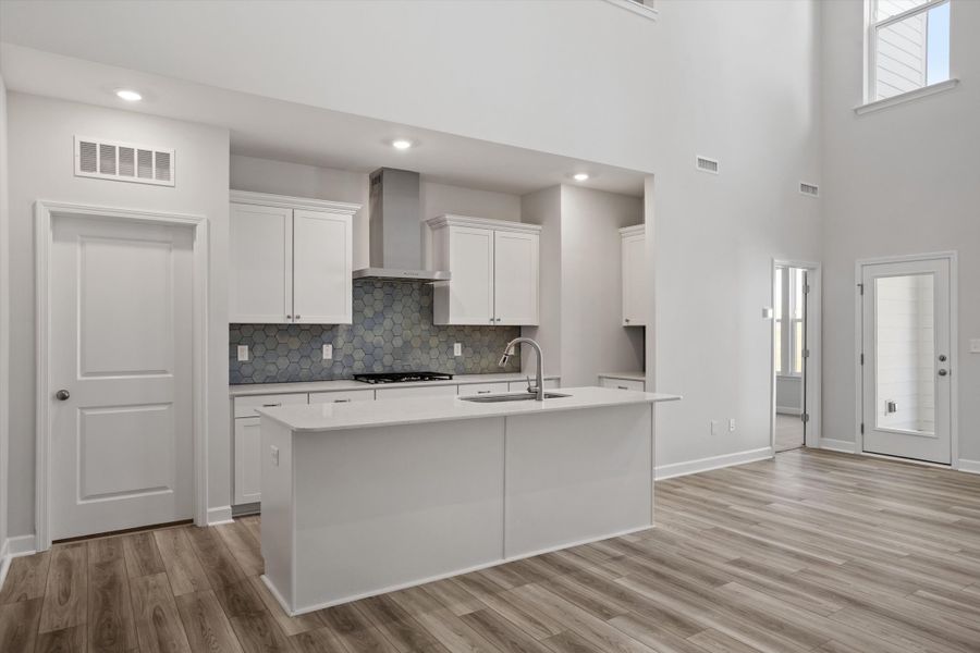 Furnished interior view inside a new home in Ovation at Sweetbrier, Durham (Image 9).