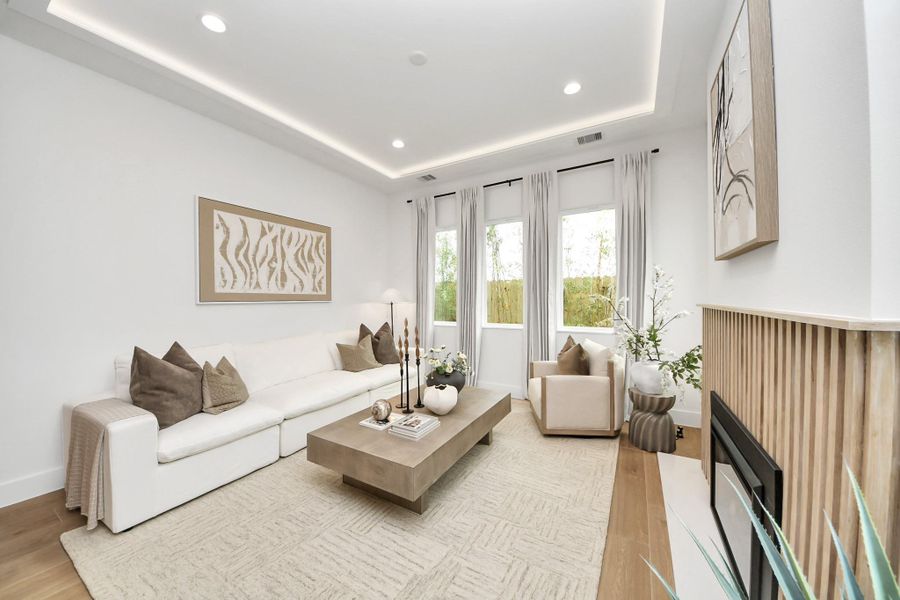 Furnished interior view inside a new home in , Houston (Image 40).