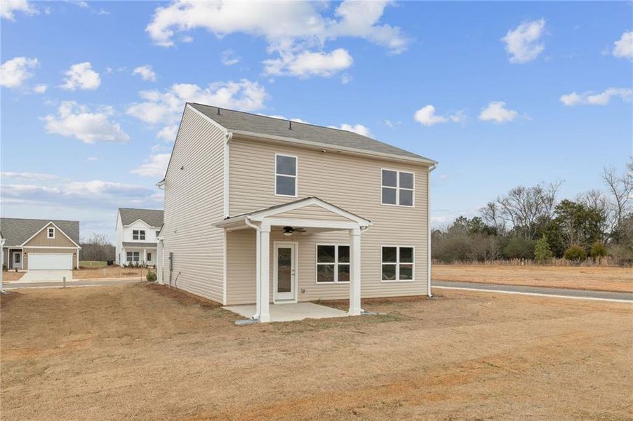 Exterior details and patio area of a home in , Rockmart (Image 7). Exterior details and patio area of a home in , Rockmart (Image 7).