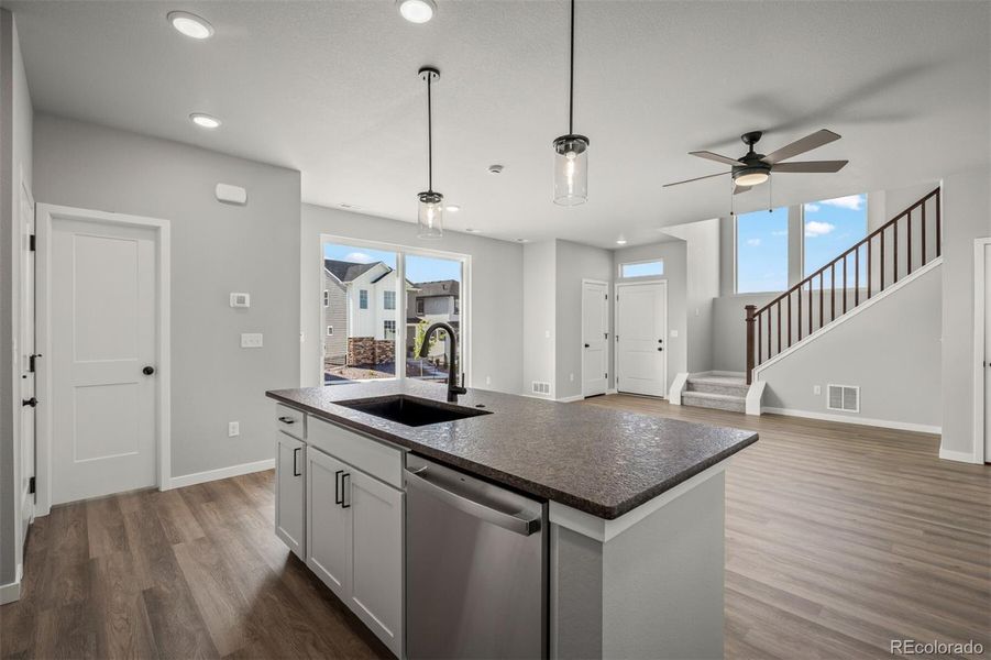 Furnished interior view inside a new home in Revel Crossing at Wolf Ranch – The Ascent Collection, Colorado Springs (Image 6).