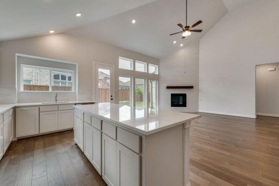 Representative furnished interior of a home built from the Brandonwood by Grand Homes in Edgewater, Fate (Image 7).