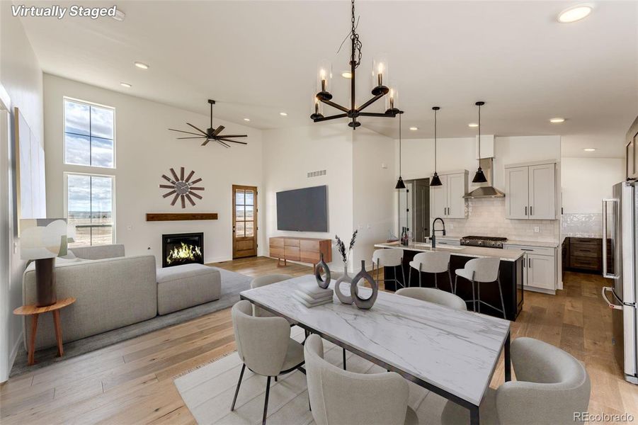 Furnished interior view inside a new home in , Byers (Image 3).