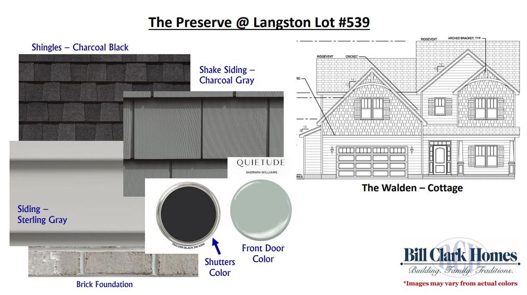 Sample of building materials used in homes in The Preserve at Langston, Winterville (Image 5). Sample of building materials used in homes in The Preserve at Langston, Winterville (Image 5).