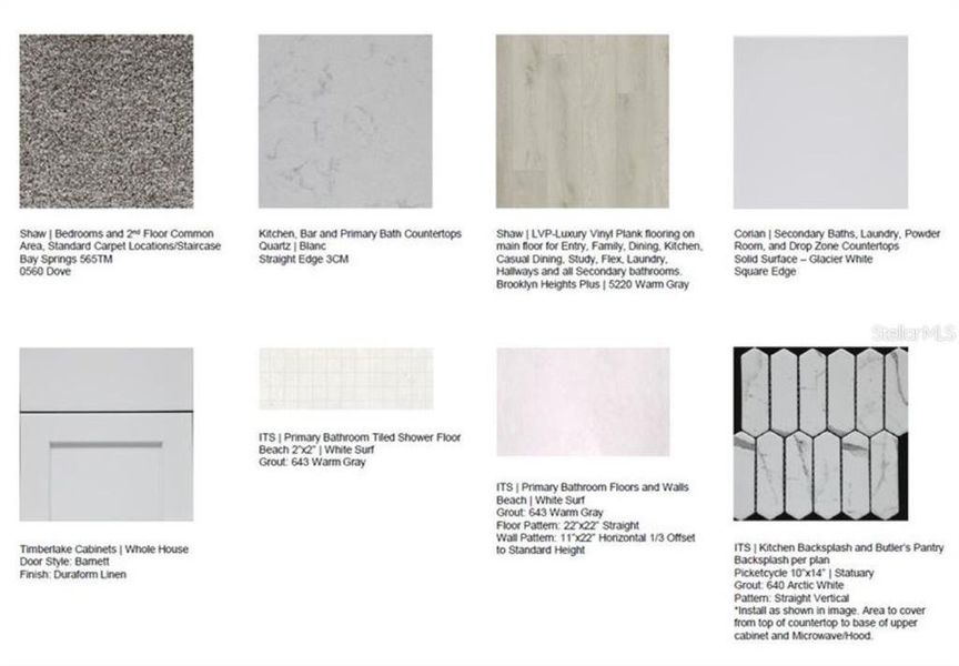 Sample of building materials used in homes in Firethorn, Parrish (Image 49). Sample of building materials used in homes in Firethorn, Parrish (Image 49).