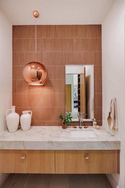 Bathroom with double vanity Bathroom with double vanity