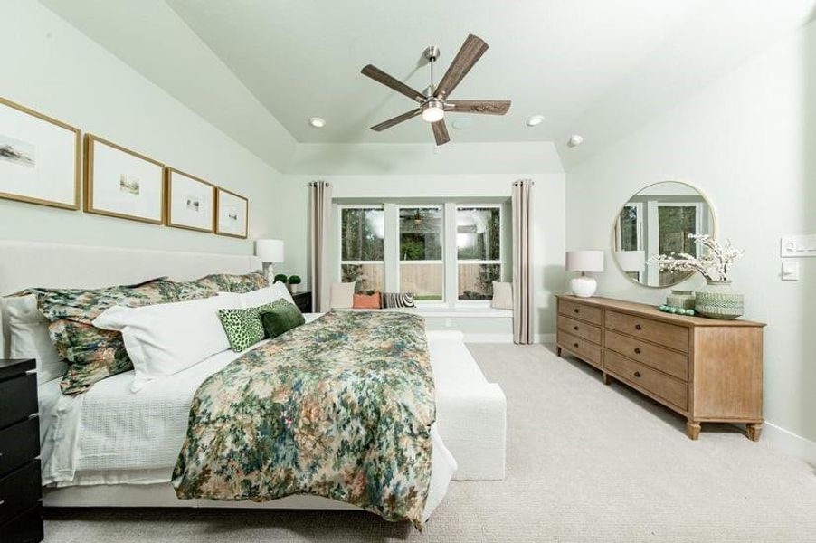 Furnished interior view inside a new home in Bridgeland, Cypress (Image 9).