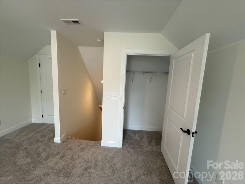 Closet in upper bedroom