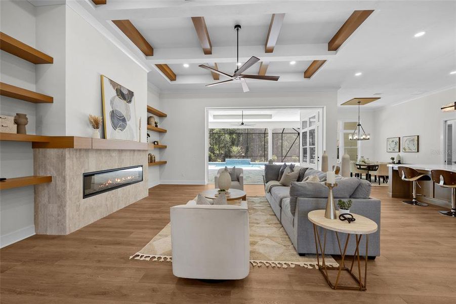 Furnished interior view inside a new home in , Gainesville (Image 8).