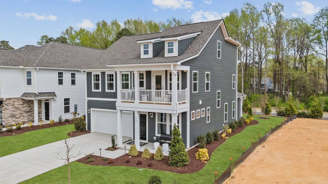 Representative exterior photo of a completed home built from the Pelham by DRB Homes in Oakmont Manor, Oxford, NC (Image 26).