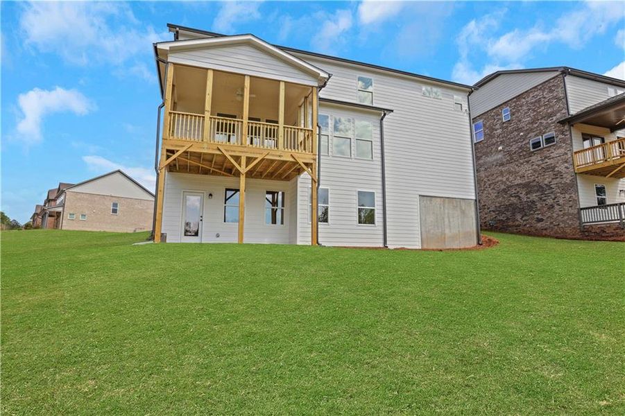 Exterior details and patio area of a home in Cambridge, Flowery Branch (Image 4). Exterior details and patio area of a home in Cambridge, Flowery Branch (Image 4).