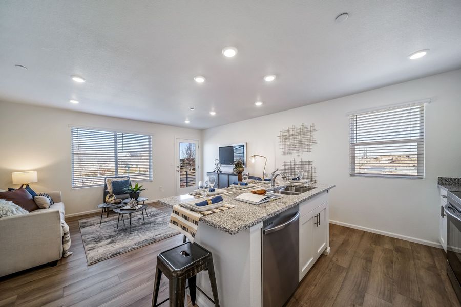 Furnished interior view inside a new home in Banning Lewis Ranch - New Homes Colorado Springs, Colorado Springs (Image 8).