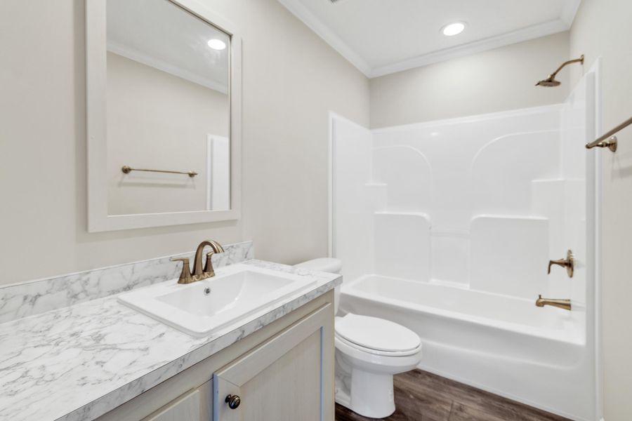 Furnished interior view inside a new home in , Cross (Image 5).