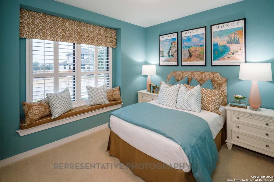 Furnished interior view inside a new home in Meyer Ranch, New Braunfels (Image 19).