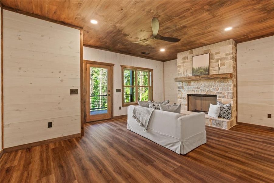 Furnished interior view inside a new home in , Talking Rock (Image 15).